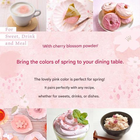 edible cherry blossom powder natural pink color for cooking