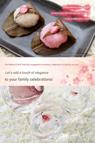 Sakura mochi and desserts made with salted cherry blossoms