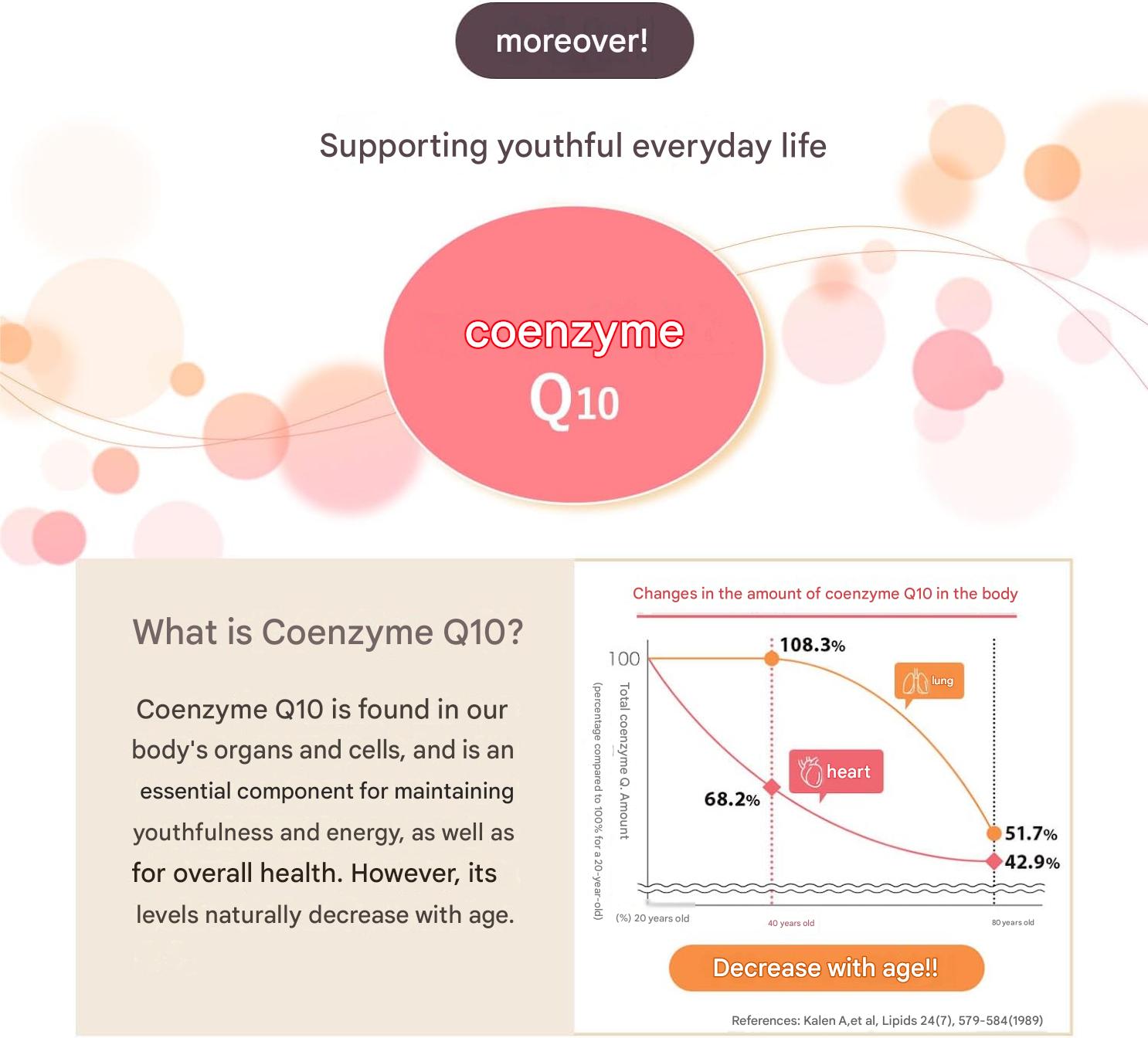 FANCL Coenzyme Q10 and soy isoflavone supplement for women's health and daily vitality