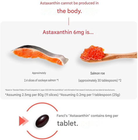 Japanese FANCL Astaxanthin antioxidant supplement 30-day supply