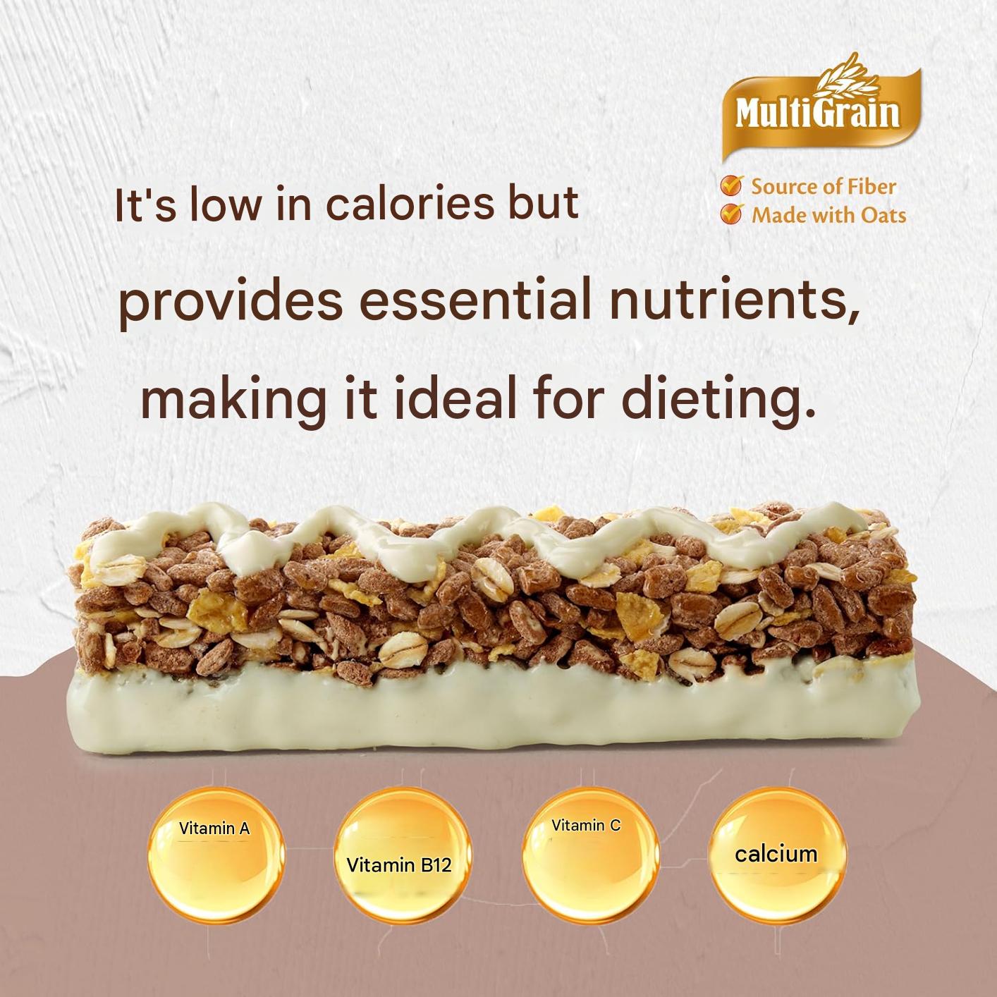 Japanese Fitbar tiramisu cereal bar with only 100 calories per serving