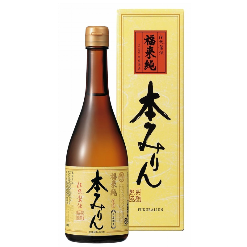 Fukuju Traditional Aged Hon Mirin 500ml bottle from Gifu Prefecture