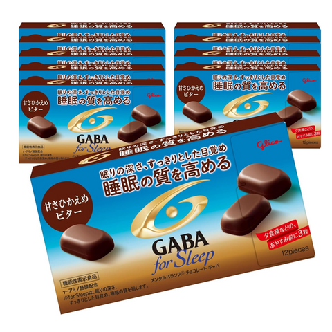 GABA Force Sleep Bitter Chocolate by Glico, low sugar functional chocolate