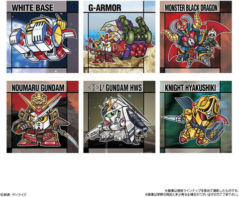Premium holographic SD Gundam stickers with exclusive artwork by Yokoi Hakase