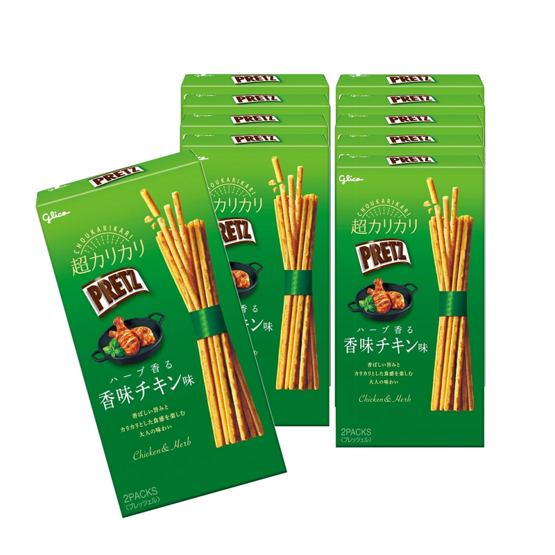 Glico PRETZ Ultra Crispy Chicken Herb flavor snack sticks 55g bag