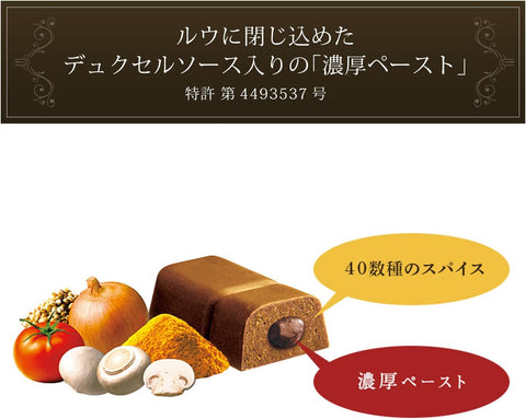 Premium Japanese curry roux Glico ZEPPIN made with over 40 spices