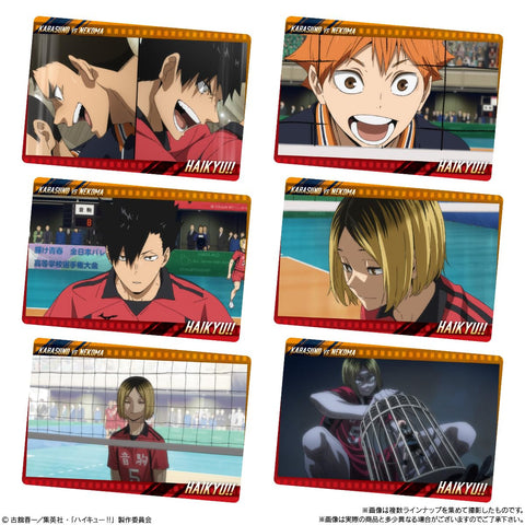 Display of BANDAI Haikyuu!! Wafer 6 full box set with 20 individual packs