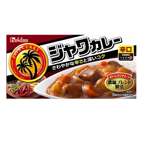 House Foods Java Curry Hot 185g Japanese spicy curry roux box