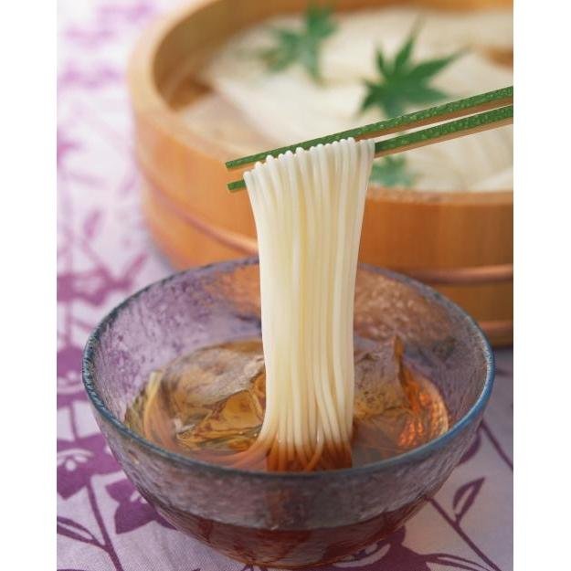 Chilled Ibonoito somen noodles served with dipping sauce and condiments
