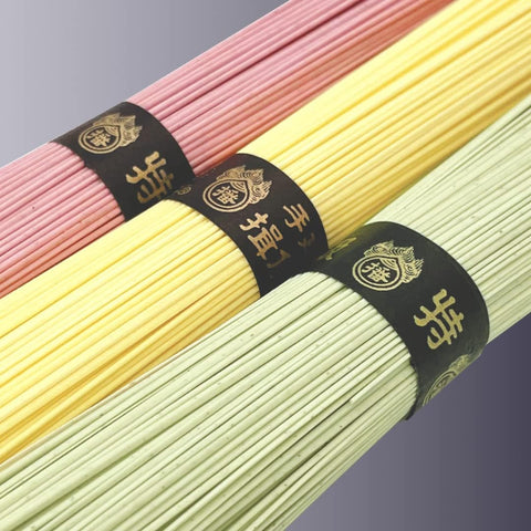 Ibonoito Tokkyu grade handmade Japanese colored somen noodles gift box
