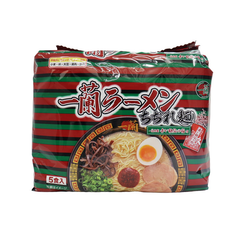Ichiran Ramen Curly Noodles with spicy red seasoning 5 servings pack from Japan