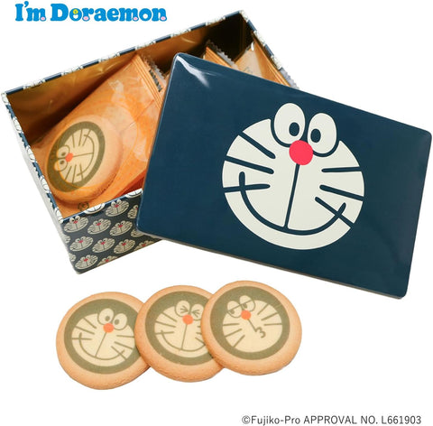 I’m Doraemon printed cookies gift tin Japanese character snack