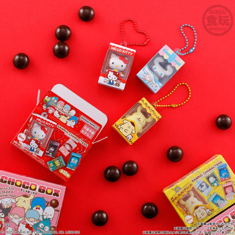 BANDAI Sanrio Characters CHOCOBOX Boxed Figure Collection with Chocolate Biscuits 14 Packs