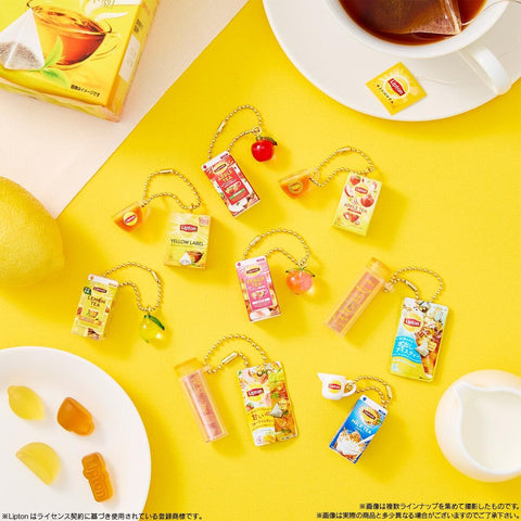 BANDAI × Lipton Miniature Charm & Gummy Box Lemon Tea Flavor set of 12