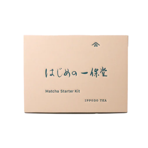 Ippodo Tea Hajime no Ippodo Matcha Starter Kit with bowl whisk and 10 matcha sticks