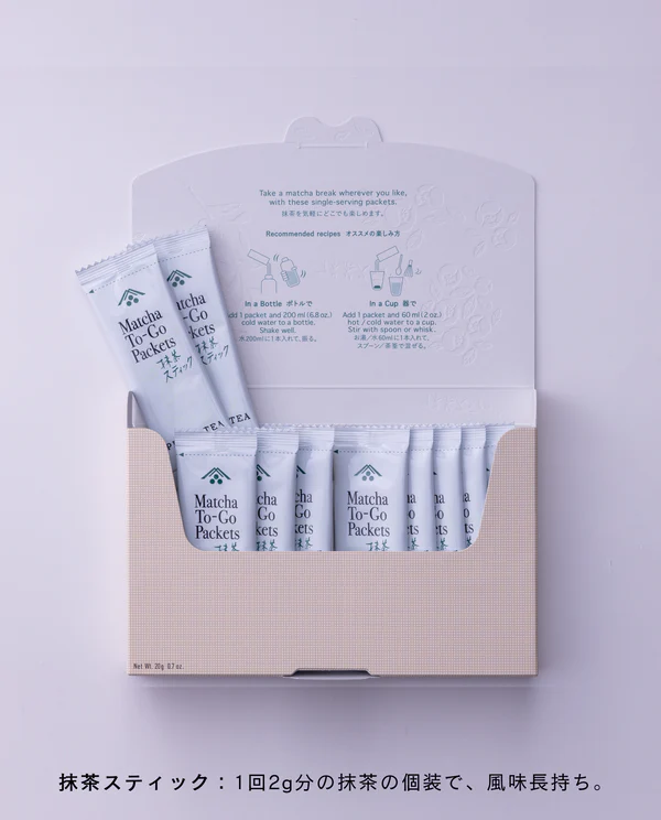 Ippodo individually wrapped matcha sticks 2g each in a 10-pack