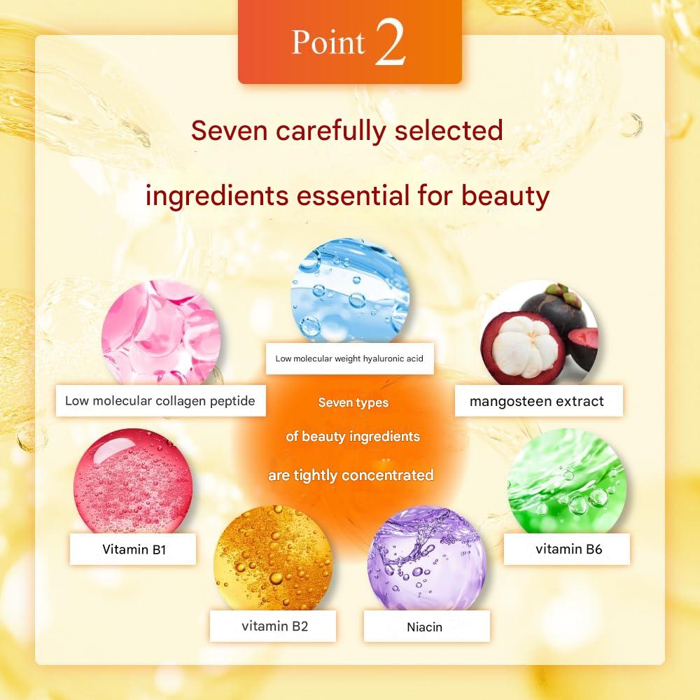 Japanese beauty collagen supplement 90-day supply with fish collagen peptides and hyaluronic acid tablets