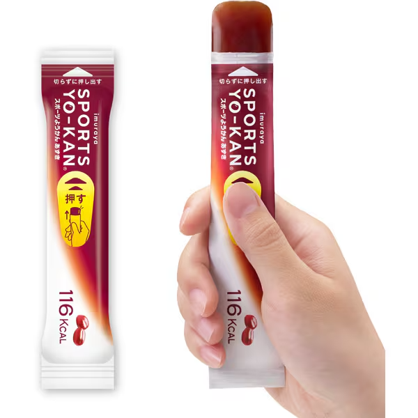 Japanese Imuraya Sports Yokan red bean energy snack for running and cycling
