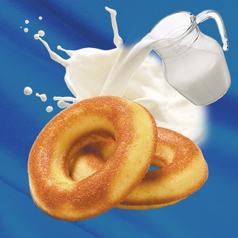 close up of soft moist Japanese baked donut with rich milk flavor