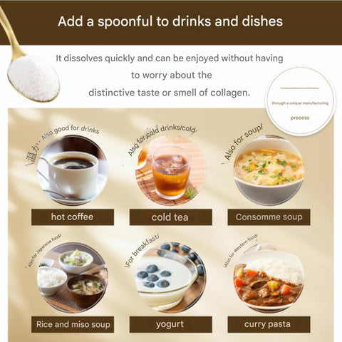 First press low molecular fish collagen powder dissolving easily in coffee and drinks
