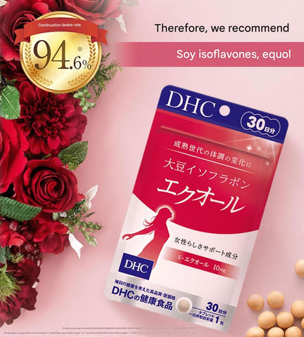 Japanese DHC Soy Isoflavone Equol supplement for women's vitality beauty and wellness support