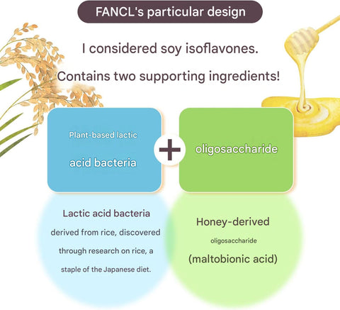 Japanese FANCL soy isoflavone supplement with lactic acid bacteria for women over 40
