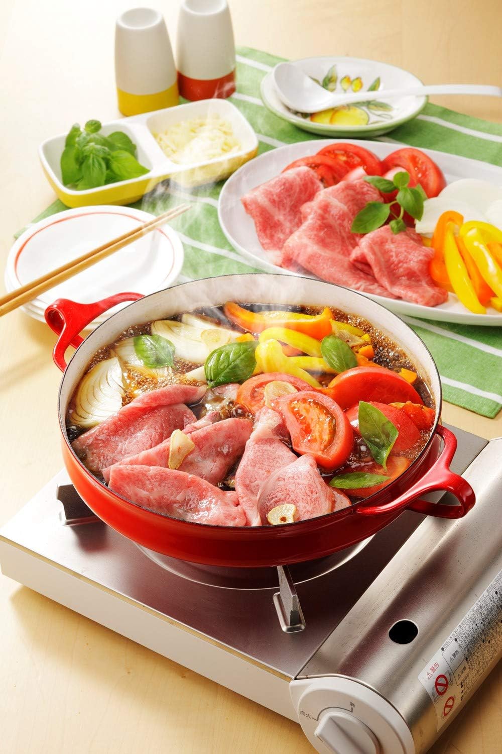 Bottle of Ebara mild sukiyaki sauce for Japanese beef hot pot