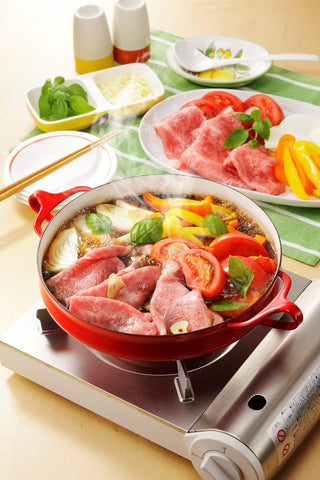 Bottle of Ebara mild sukiyaki sauce for Japanese beef hot pot