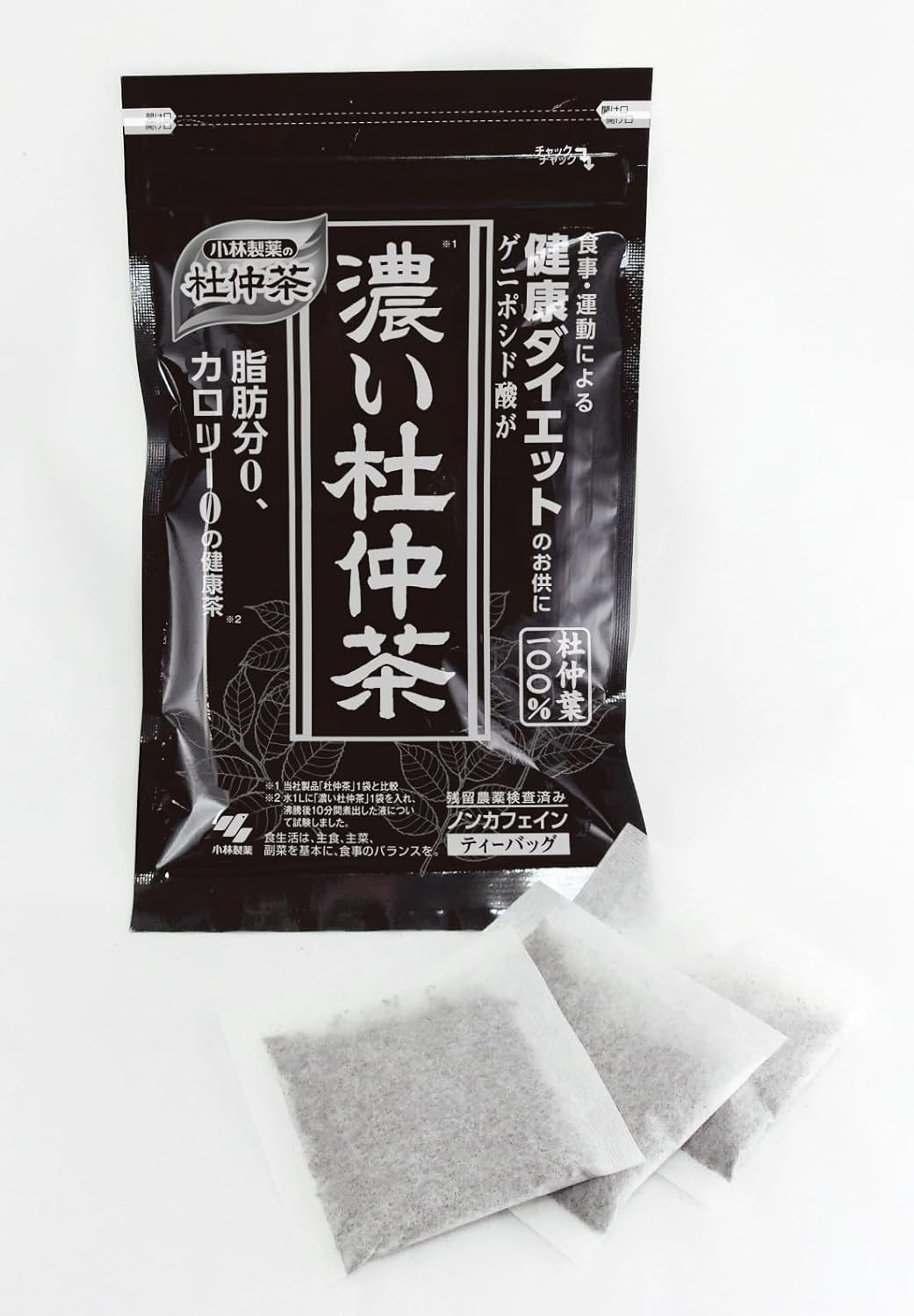 Japanese Eucommia leaf herbal tea with zero calories and zero fat