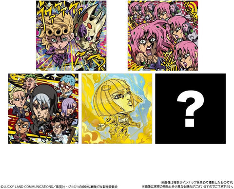 Foil-stamped JJR rare sticker from JoJo Golden Wind Seal Wafer collection