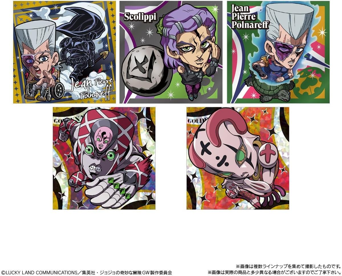 Sample wafer and sticker from the JoJo Niformation Episodio 02 series