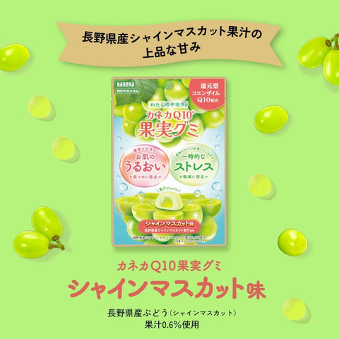 Individually packaged KANEKA Q10 fruit gummies for freshness and easy daily intake