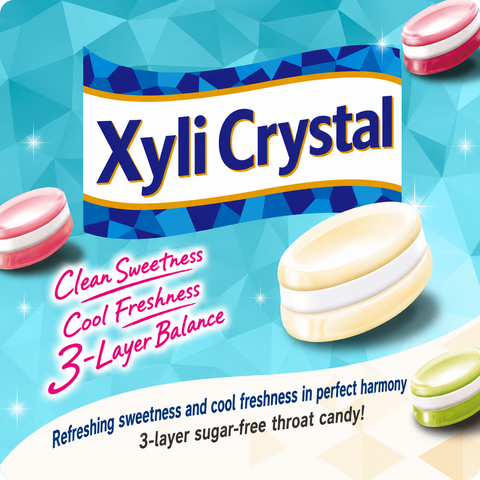 Kasugai Milk Mint throat candy value pack with six bags from Japan
