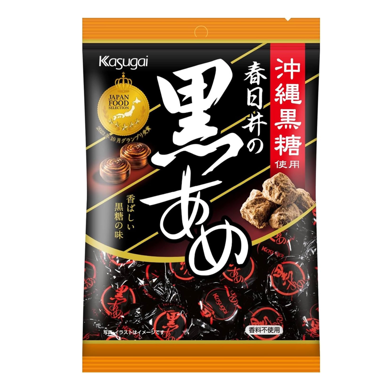 Kasugai Okinawa Brown Sugar Candy 134g traditional Japanese black sugar candy
