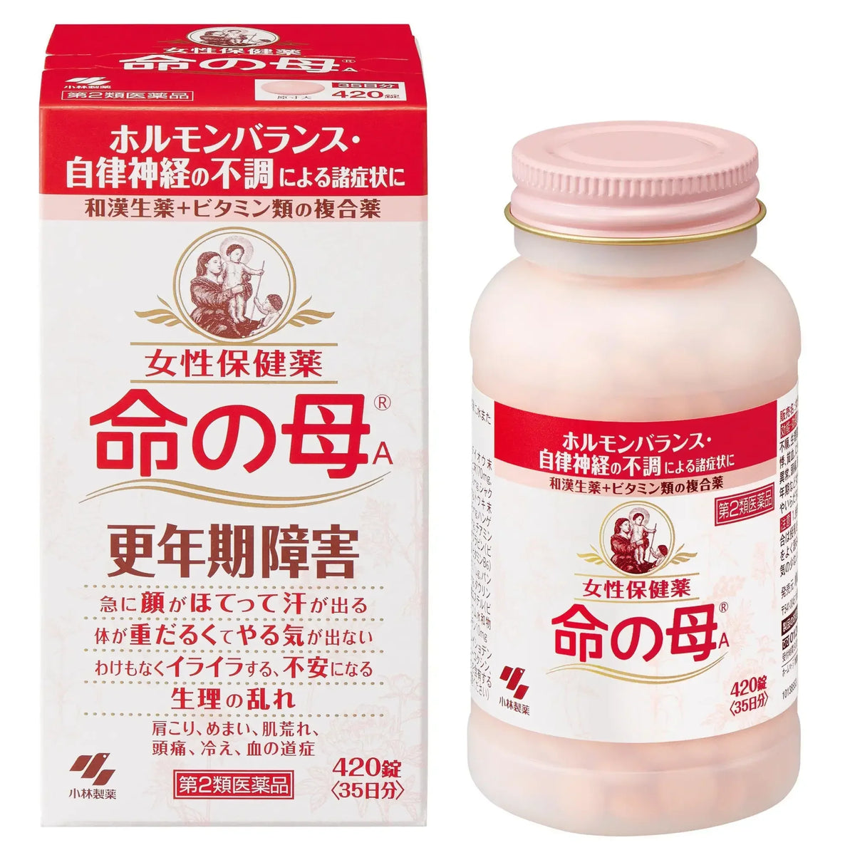 Kobayashi Inochi no Haha A Menopause Supplement 420 Tablets – Japanese herbal and vitamin blend for women’s health