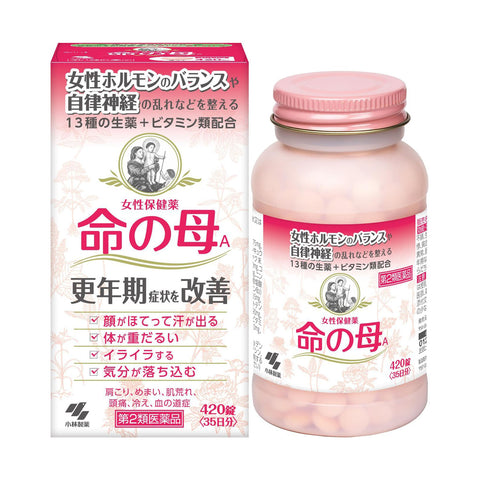 Kobayashi Inochi no Haha A – Japanese Menopause Relief Supplement with Herbal & Vitamin Blend (420/840 Tablets)