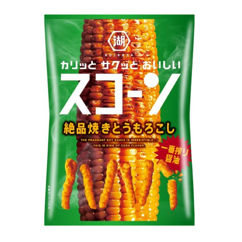 Koikeya Scone Roasted Corn Flavor 73g Japanese crispy corn snack bag