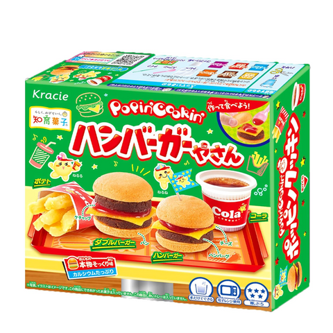 Kracie Popin’ Cookin’ DIY hamburger candy kit from Japan