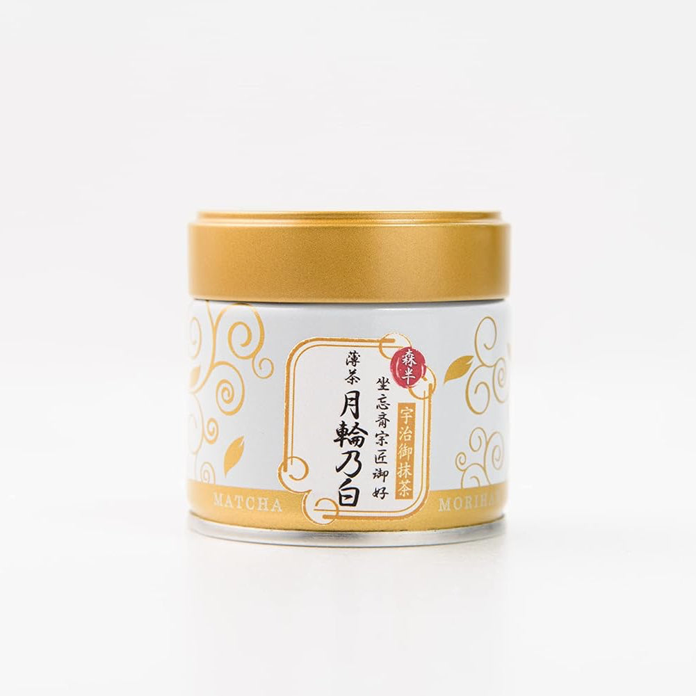 Morihan Getsurin no Shiro premium ceremonial matcha powder 30g tin from Japan