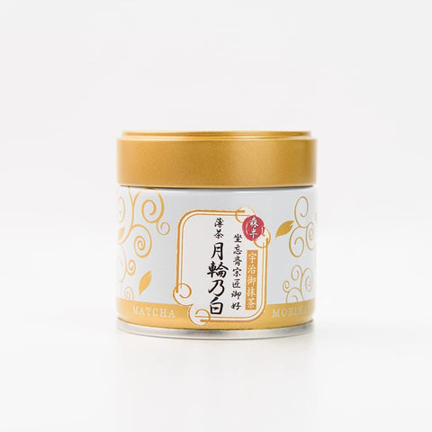 Morihan Getsurin no Shiro premium ceremonial matcha powder 30g tin from Japan