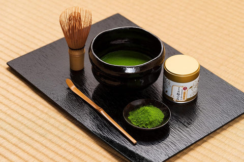 Stone-ground Morihan Japanese matcha powder for Usucha tea ceremony preparation