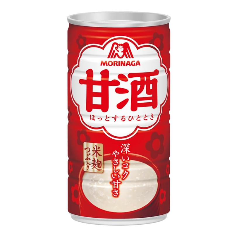 Morinaga Amazake Japanese sweet fermented rice drink 190g can