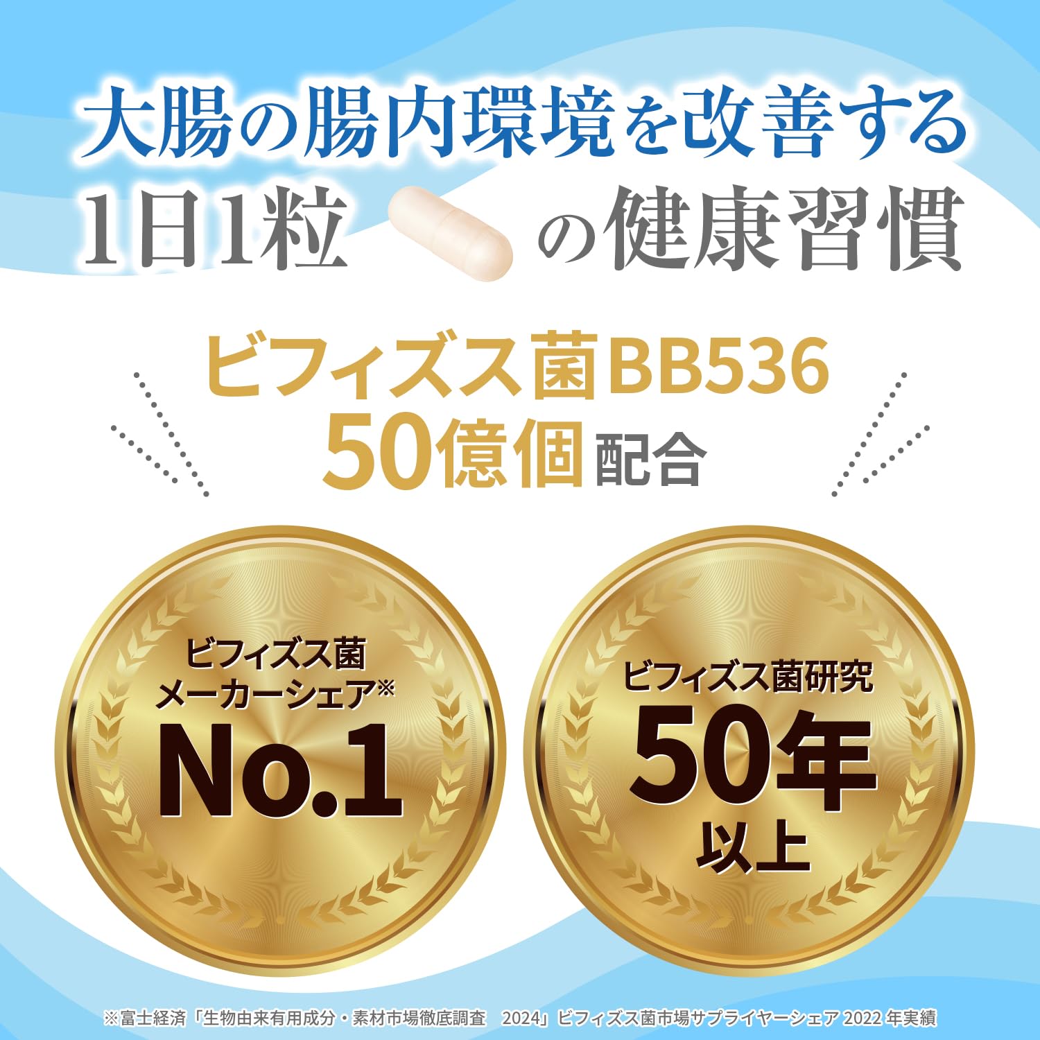 Morinaga Bifidus BB536 capsules for gut health and intestinal balance