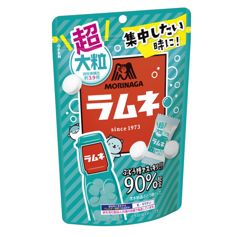 Morinaga Super Large Ramune 60g Japanese glucose candy tablets