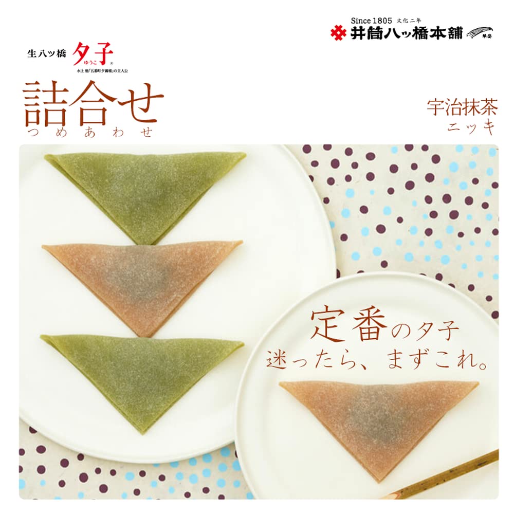 Japanese Nama Yatsuhashi cinnamon and matcha assorted gift box from Kyoto