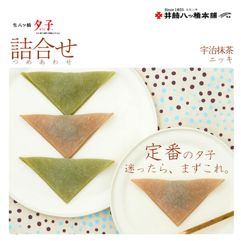 Japanese Nama Yatsuhashi cinnamon and matcha assorted gift box from Kyoto