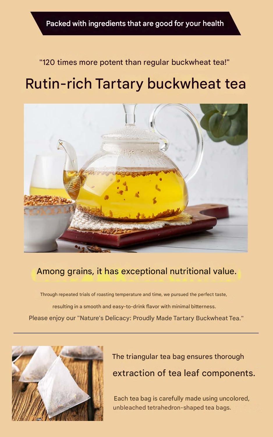 Natural Feast tartary buckwheat tea packaging Japanese herbal tea