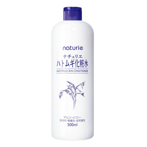Naturie Hatomugi Skin Conditioner 500ml Japanese Job’s Tears hydrating toner bottle