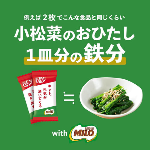 Nestlé Japan KitKat MILO double pack – crunchy chocolate wafer for daily iron support