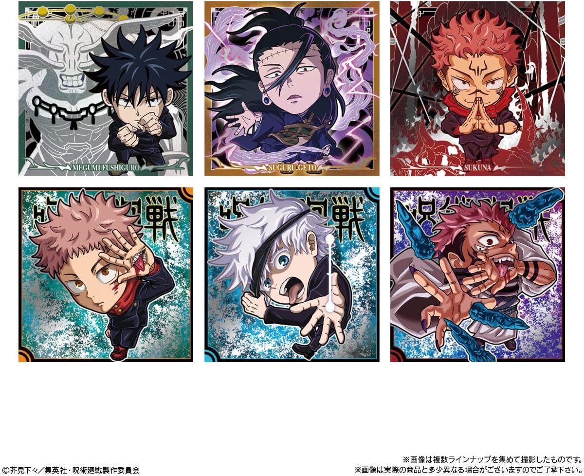Full lineup of Niformation Jujutsu Kaisen Vol.3 collectible sticker designs